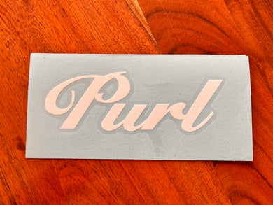 Purl Die Cut Transfer Sticker