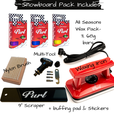 Purl 3 in 1 - Clear - Ski & Snowboard Wax (1lb Brick) – AJ Motion Sports